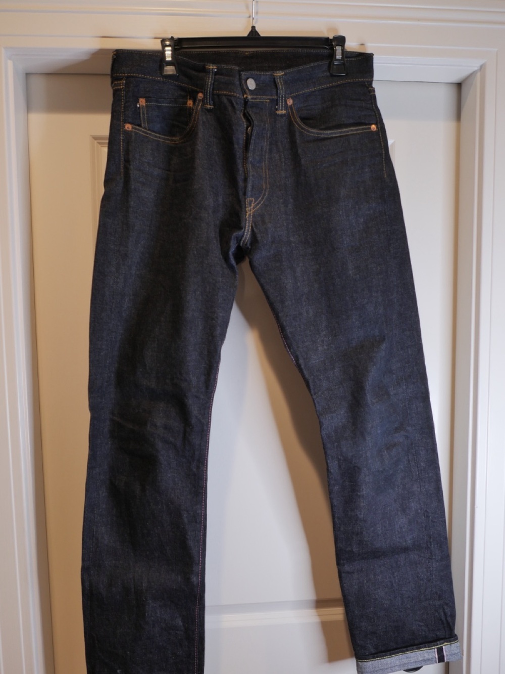 Momotaro Dark Indigo Slim-Straight Jeans